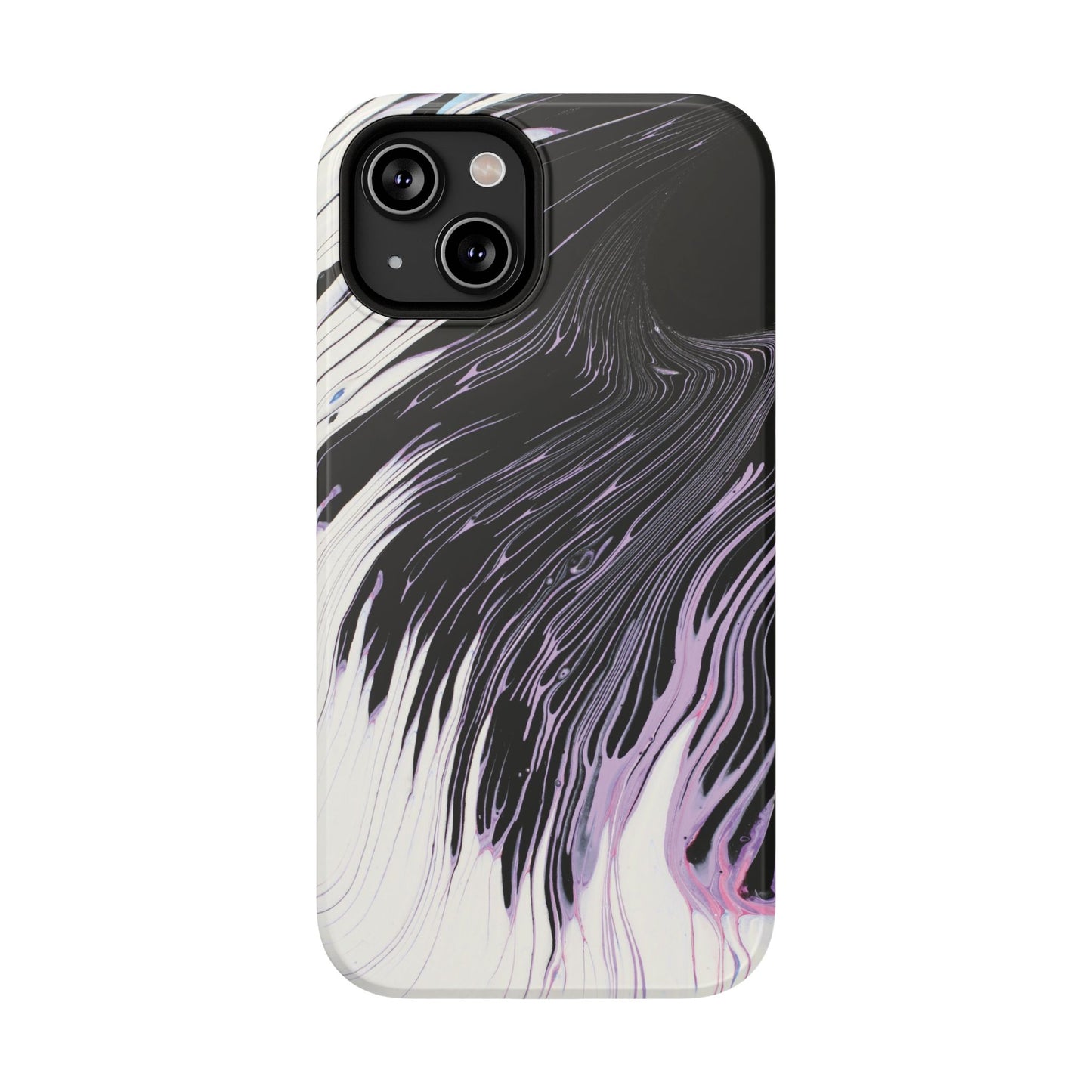 Waves of Ink Abstract Brush Phone Case – MagSafe Compatible for iPhone & Samsung Galaxy