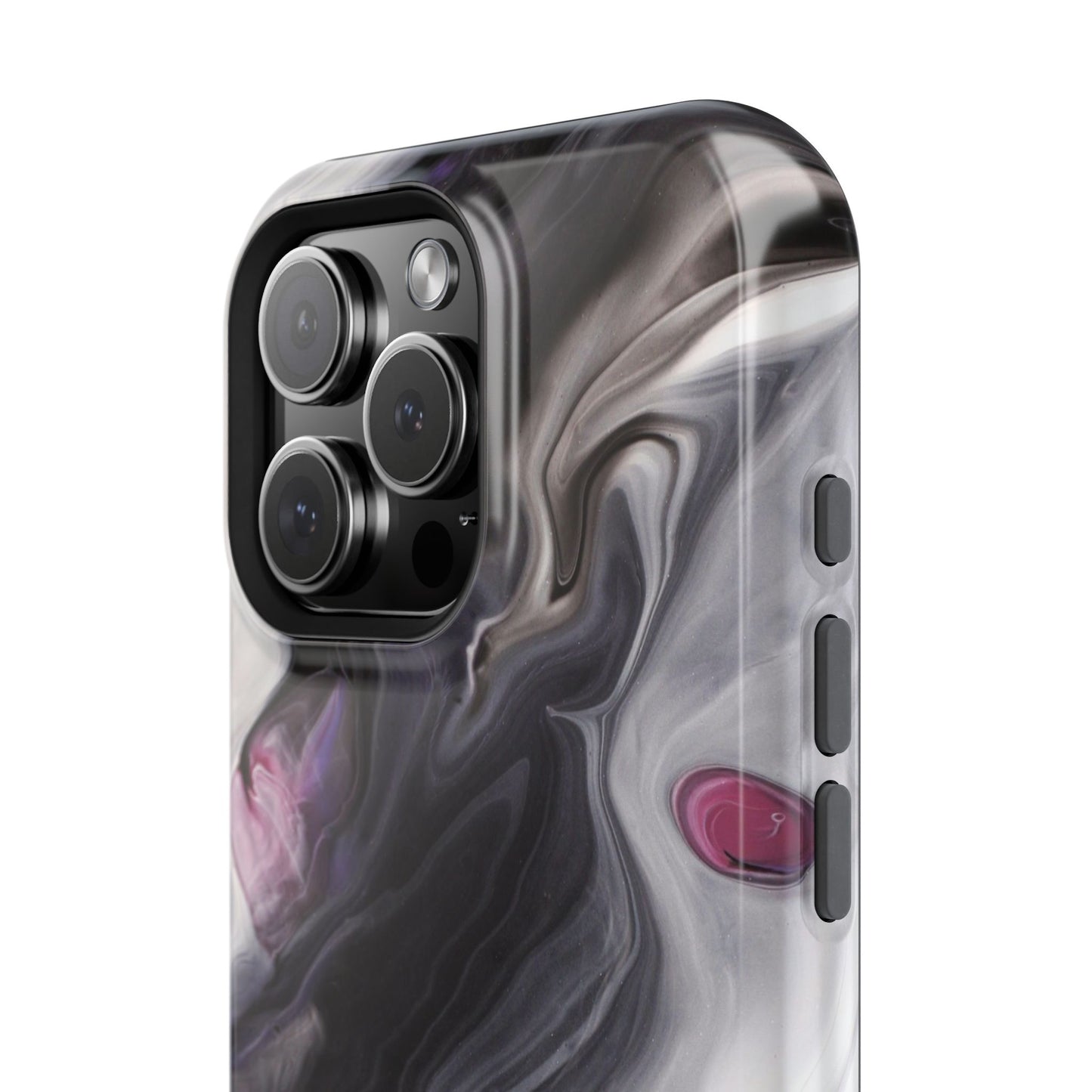 Galaxy Smoke Noir Marble Phone Case – MagSafe Compatible for iPhone & Samsung Galaxy