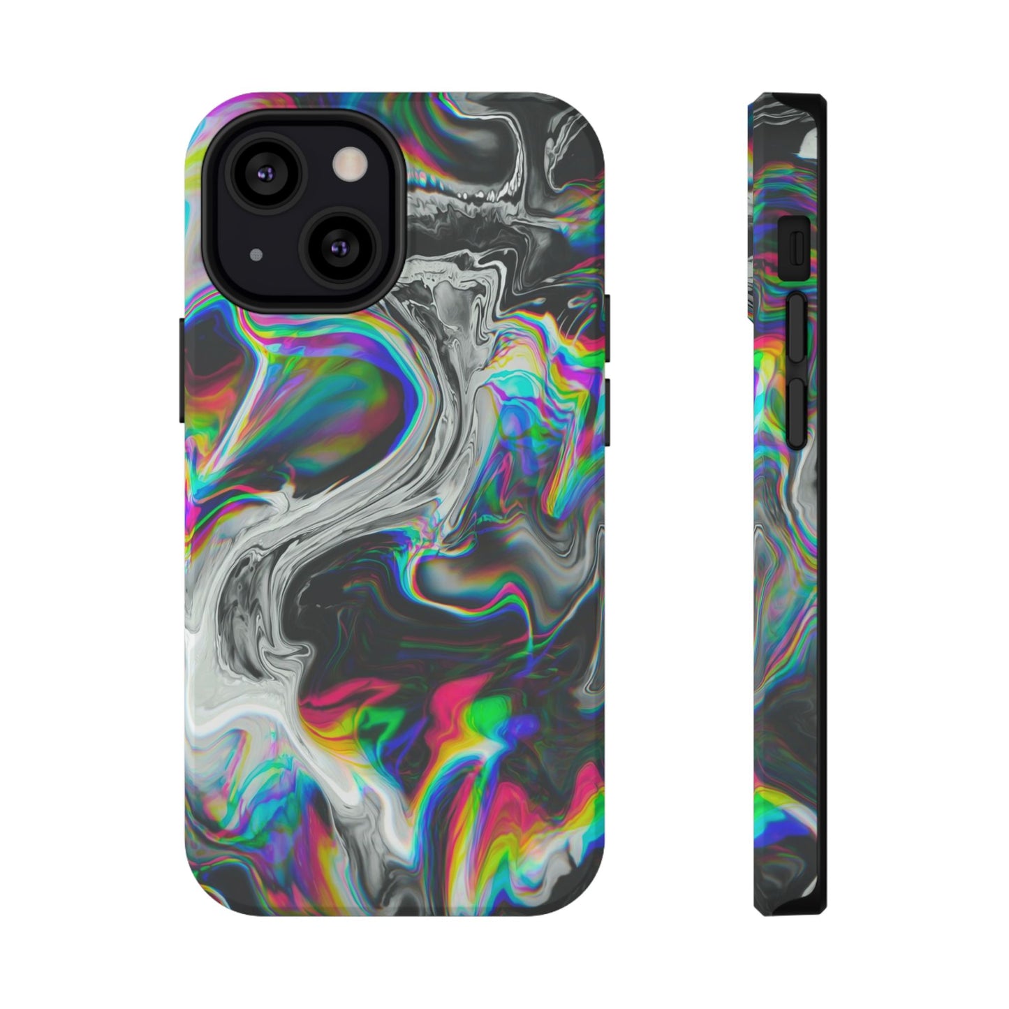Holographic Swirl Phone Case – MagSafe Compatible for iPhone & Samsung Galaxy
