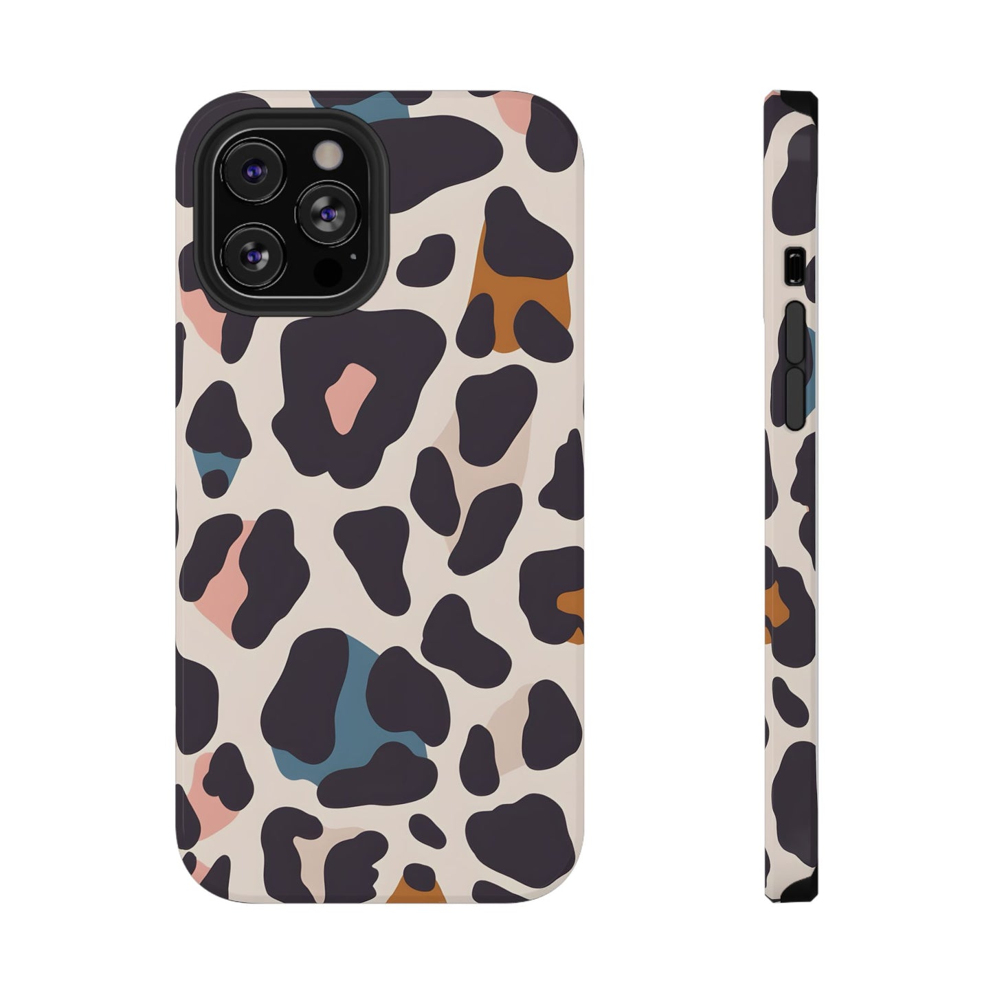Modern Pastel Leopard Print Phone Case – MagSafe Compatible for iPhone & Samsung Galaxy