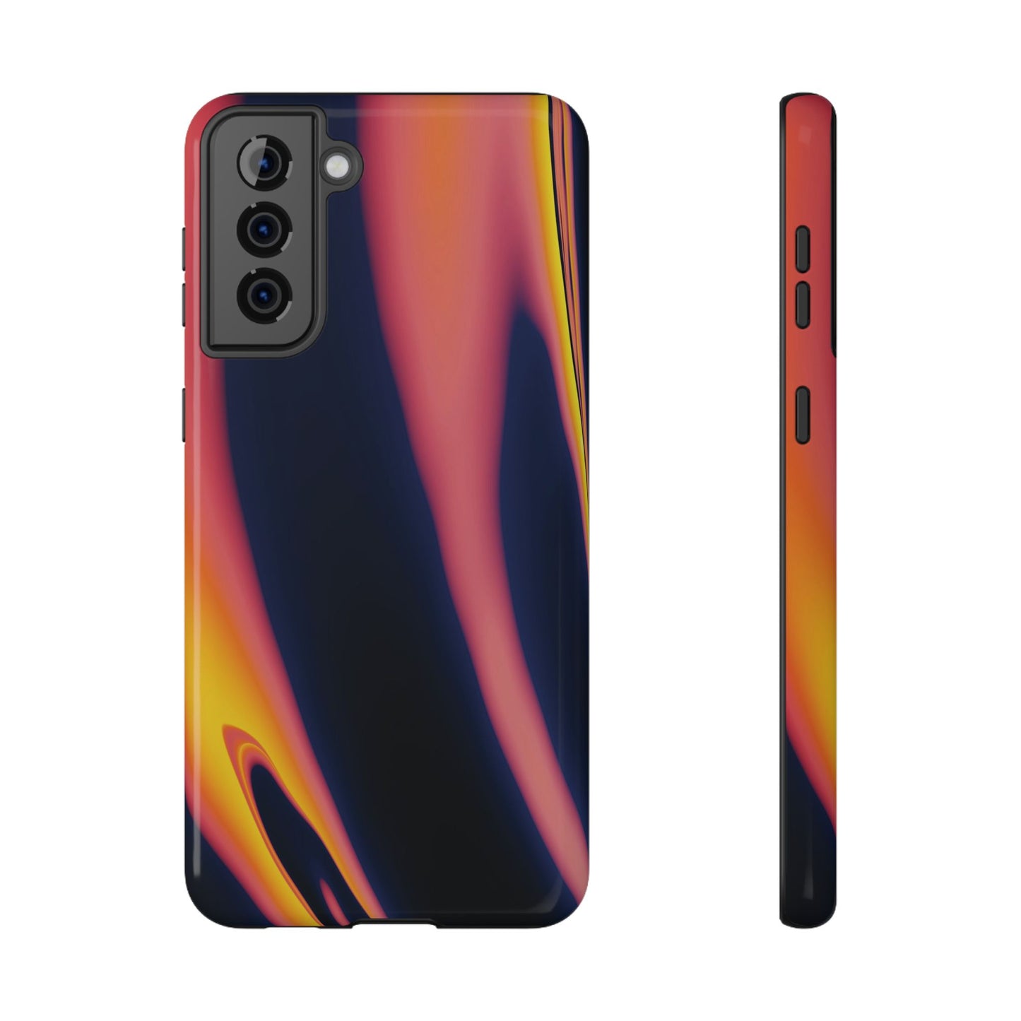 Neon Sunset Flame Phone Case – MagSafe Compatible for iPhone & Samsung Galaxy