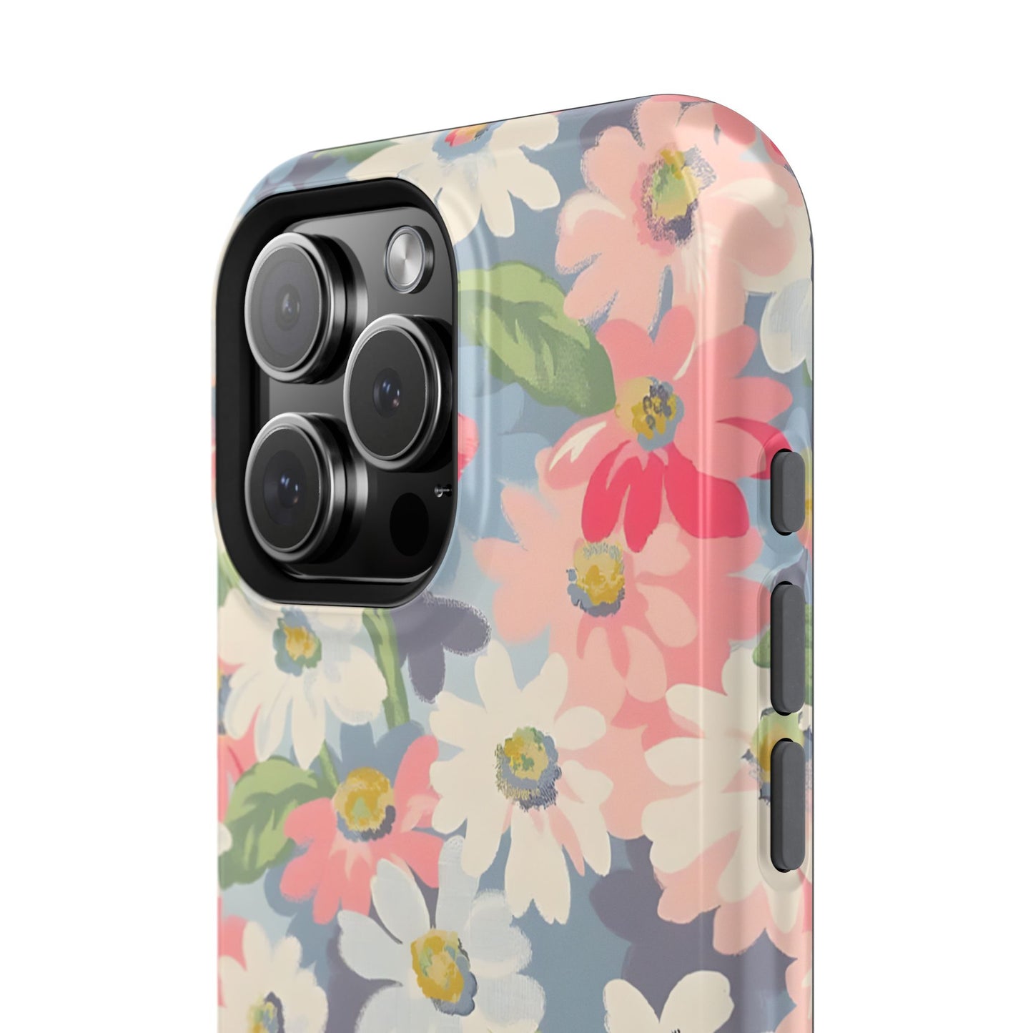 Vintage Floral Daisy Phone Case – MagSafe Compatible for iPhone & Samsung Galaxy