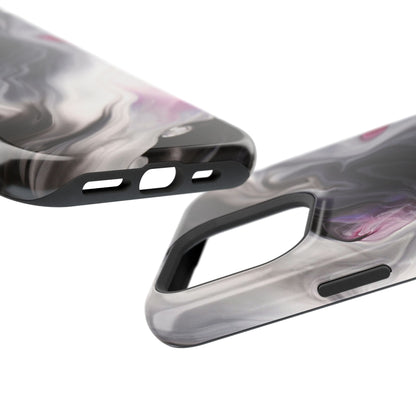 Galaxy Smoke Noir Marble Phone Case – MagSafe Compatible for iPhone & Samsung Galaxy