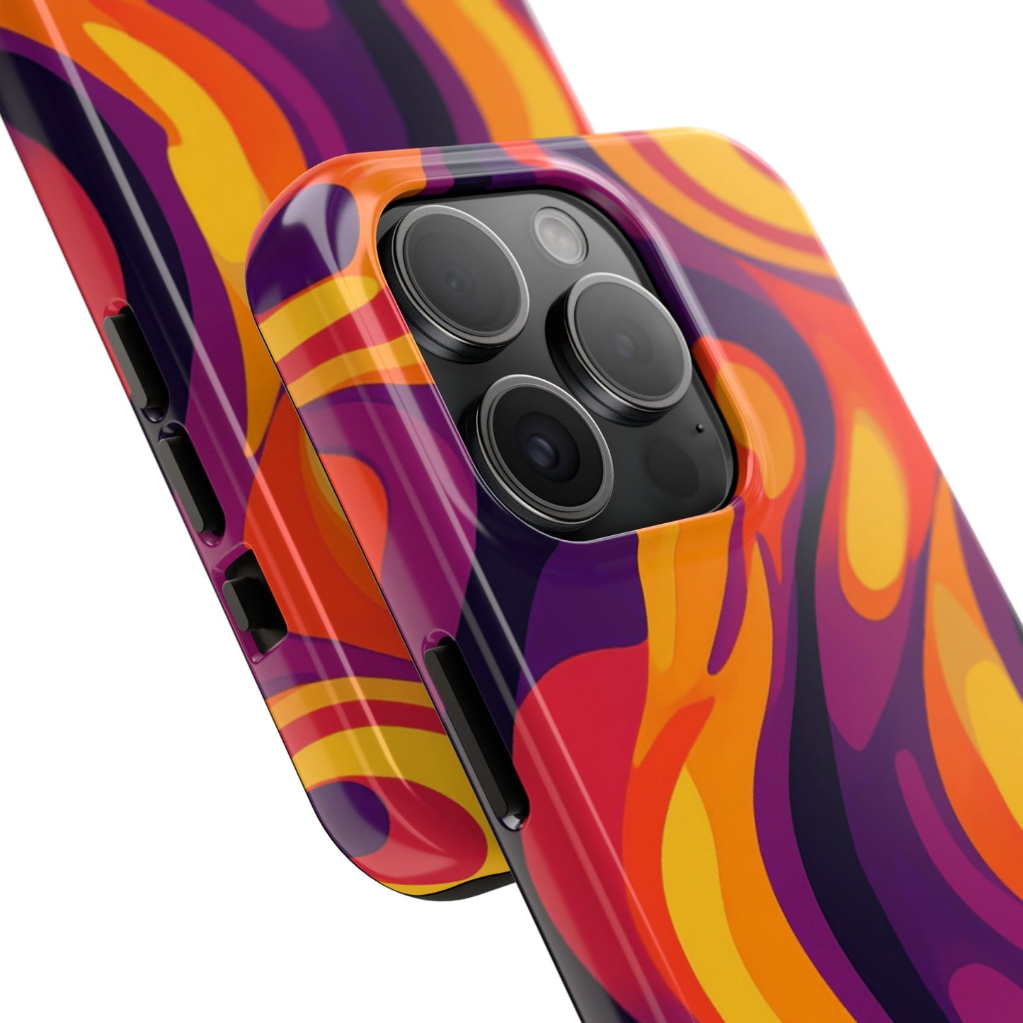 Vibrant Abstract Swirl iPhone Case – iPhone 11-16 - Premium Protection- MagSafe Compatible