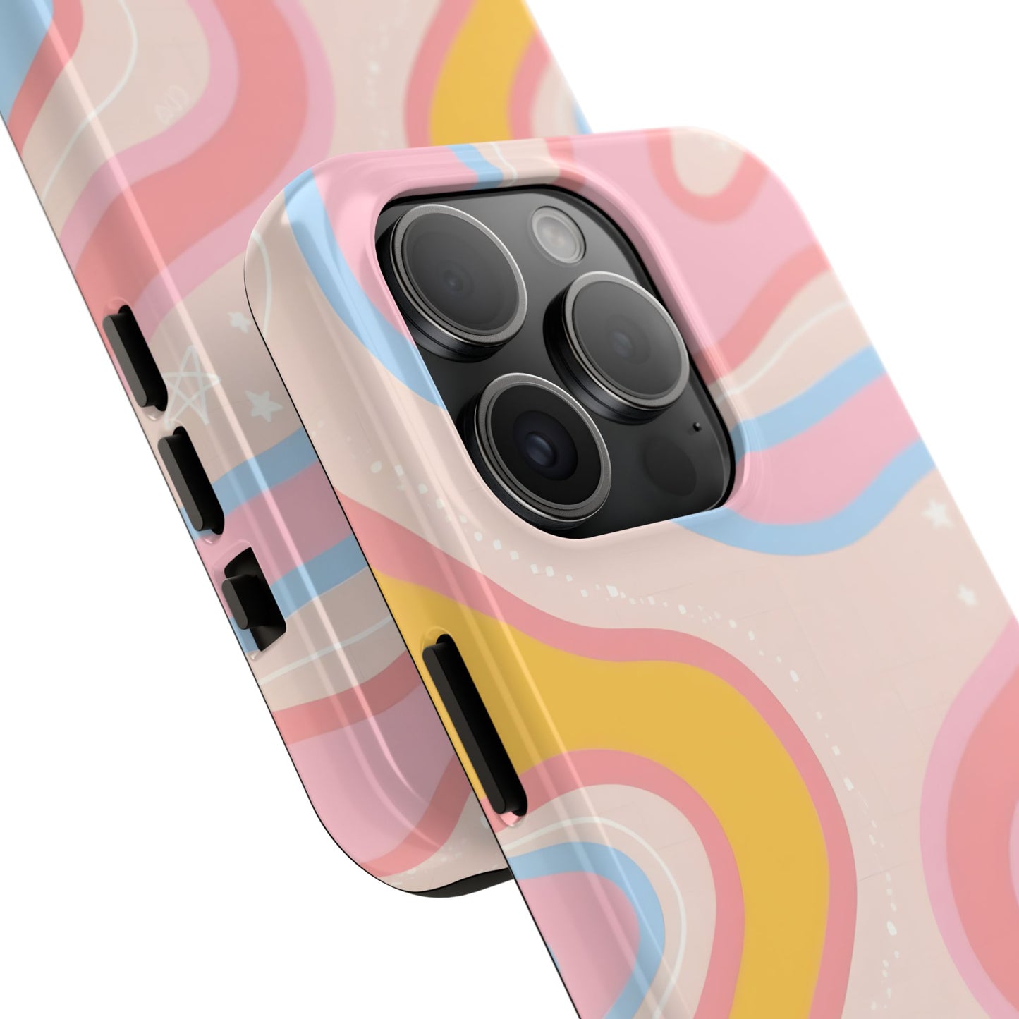 Retro Pastel Swirl iPhone Case – Stylish Design with Enhanced Protection - iPhone 11-16 MagSafe