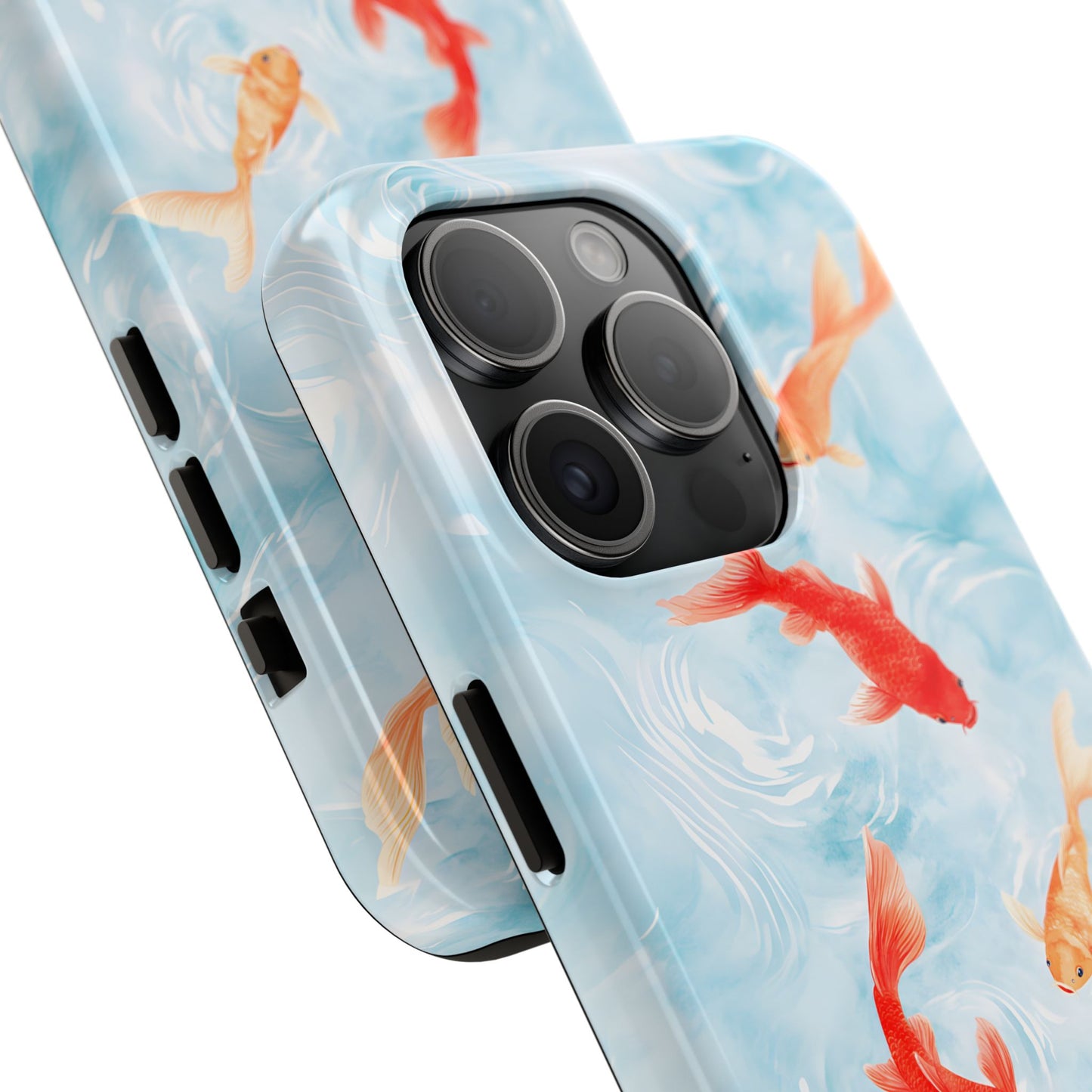 Koi Pond Painted Print for iPhone 11-15 All Sizes