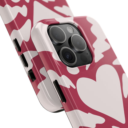 Cute Simplistic Heart Design for iPhone 11-15 All Sizes