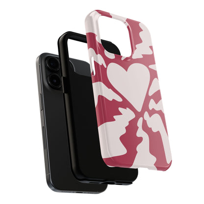 Cute Simplistic Heart Design for iPhone 11-15 All Sizes