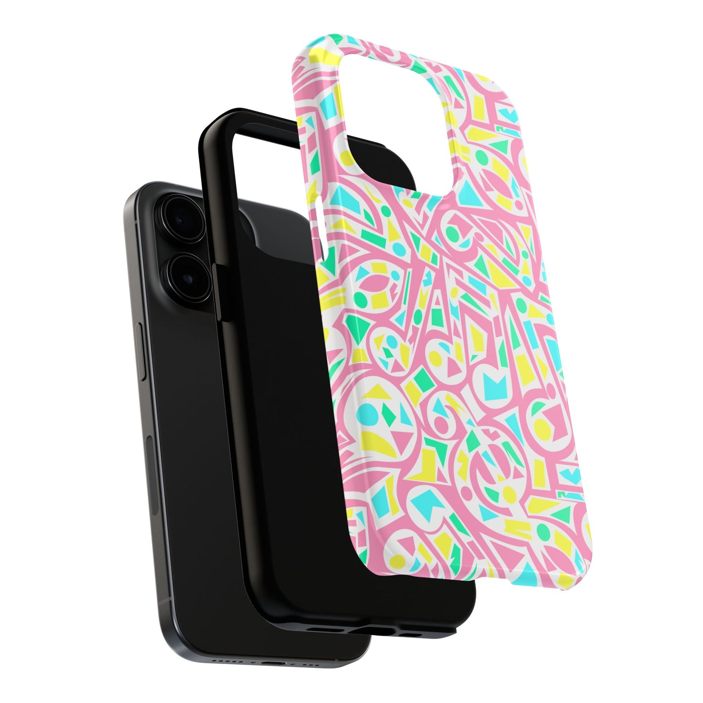 Retro 80's Style Music Graphic Phone Case - iPhone 11-15 All Sizes