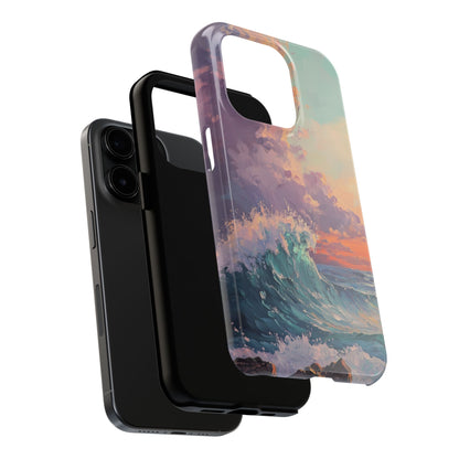 Painterly Waves Tough Phone Case - iPhone 15-11 All Sizes