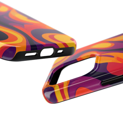 Vibrant Abstract Swirl iPhone Case – iPhone 11-16 - Premium Protection- MagSafe Compatible