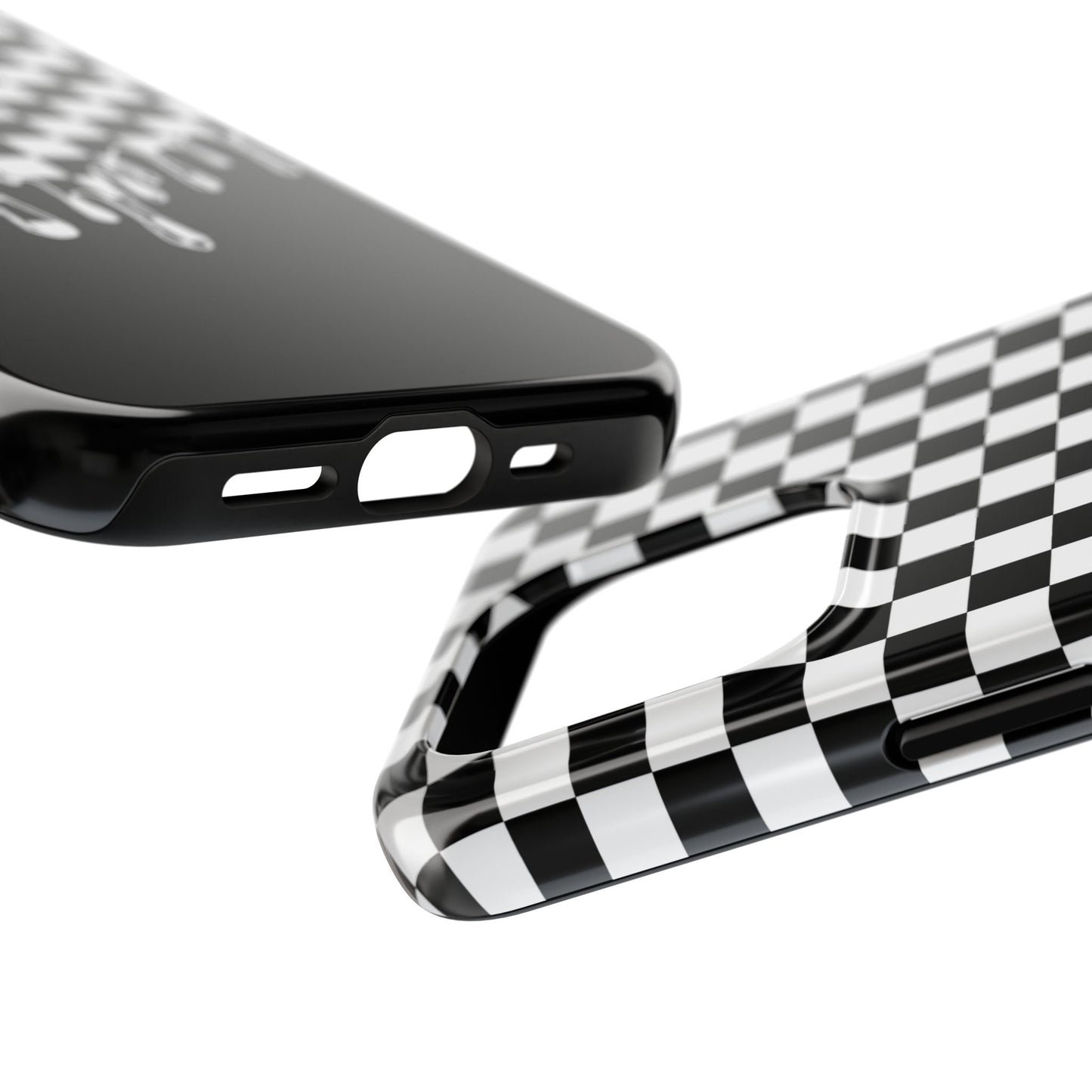 Melting Checkered Tough Case - iPhone 15-11 All Sizes