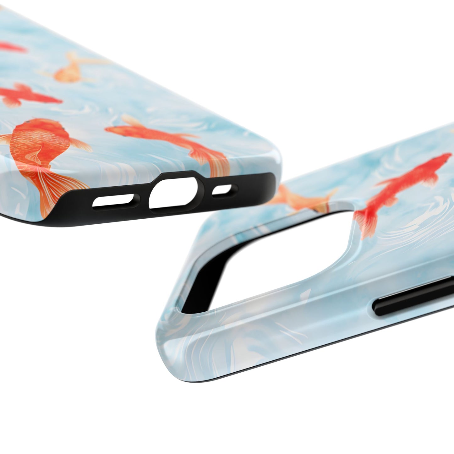 Koi Pond Painted Print for iPhone 11-15 All Sizes