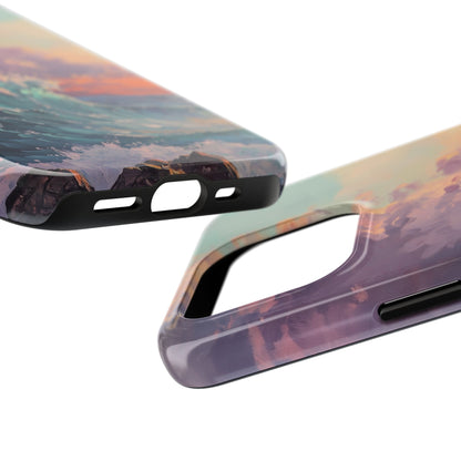 Painterly Waves Tough Phone Case - iPhone 15-11 All Sizes