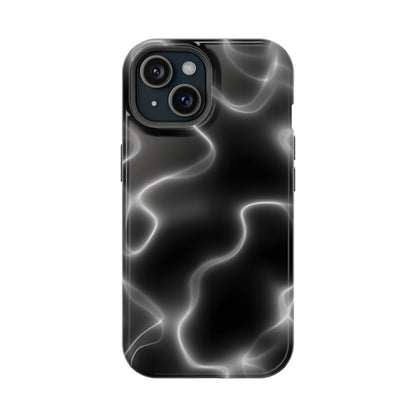 Electric Black Glow Phone Case – MagSafe Compatible for iPhone & Samsung Galaxy