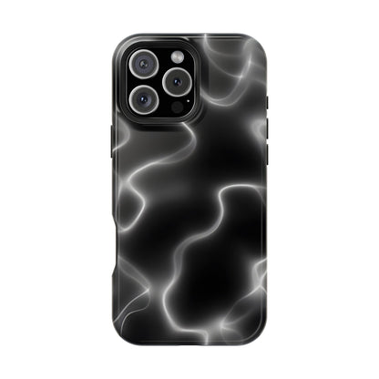 Electric Black Glow Phone Case – MagSafe Compatible for iPhone & Samsung Galaxy