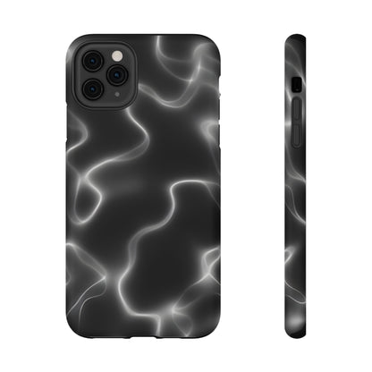 Electric Black Glow Phone Case – MagSafe Compatible for iPhone & Samsung Galaxy