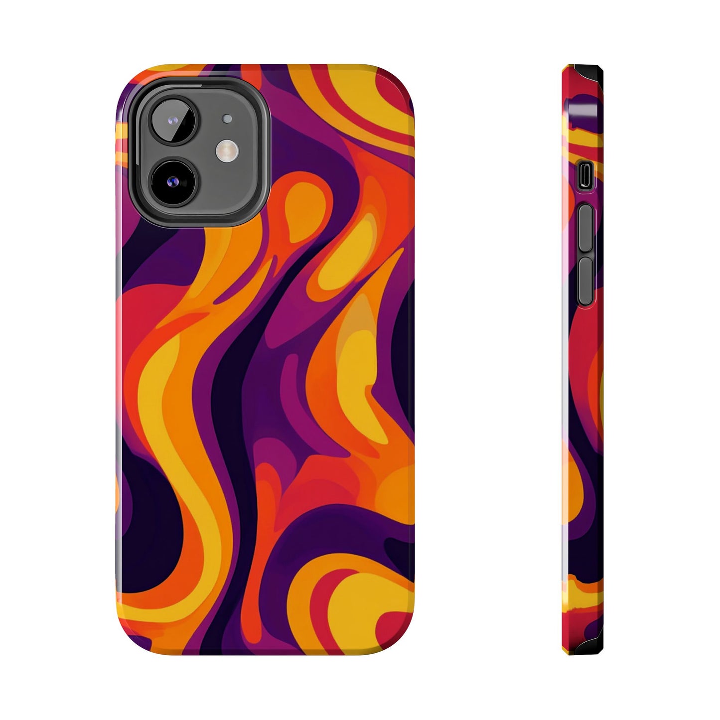 Vibrant Abstract Swirl iPhone Case – iPhone 11-16 - Premium Protection- MagSafe Compatible