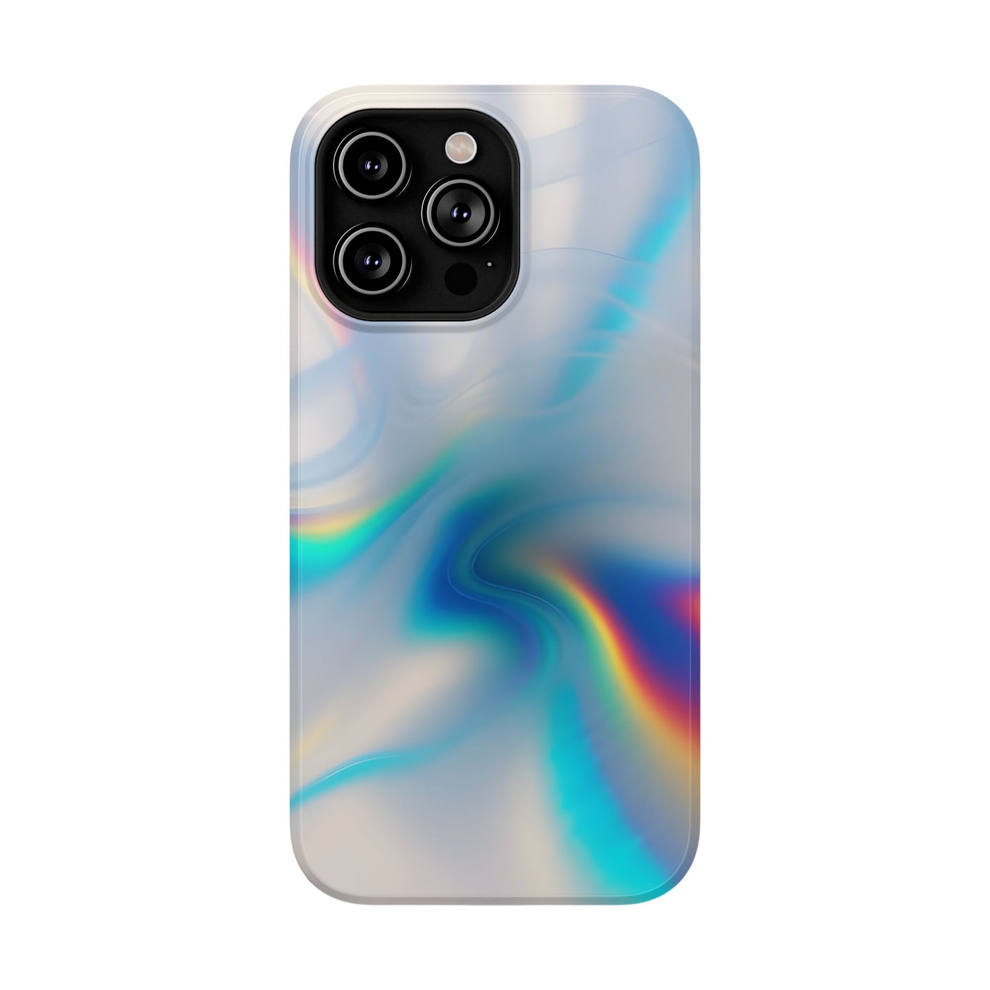 Iridescent Swirl Phone Case – MagSafe Compatible for iPhone & Samsung Galaxy