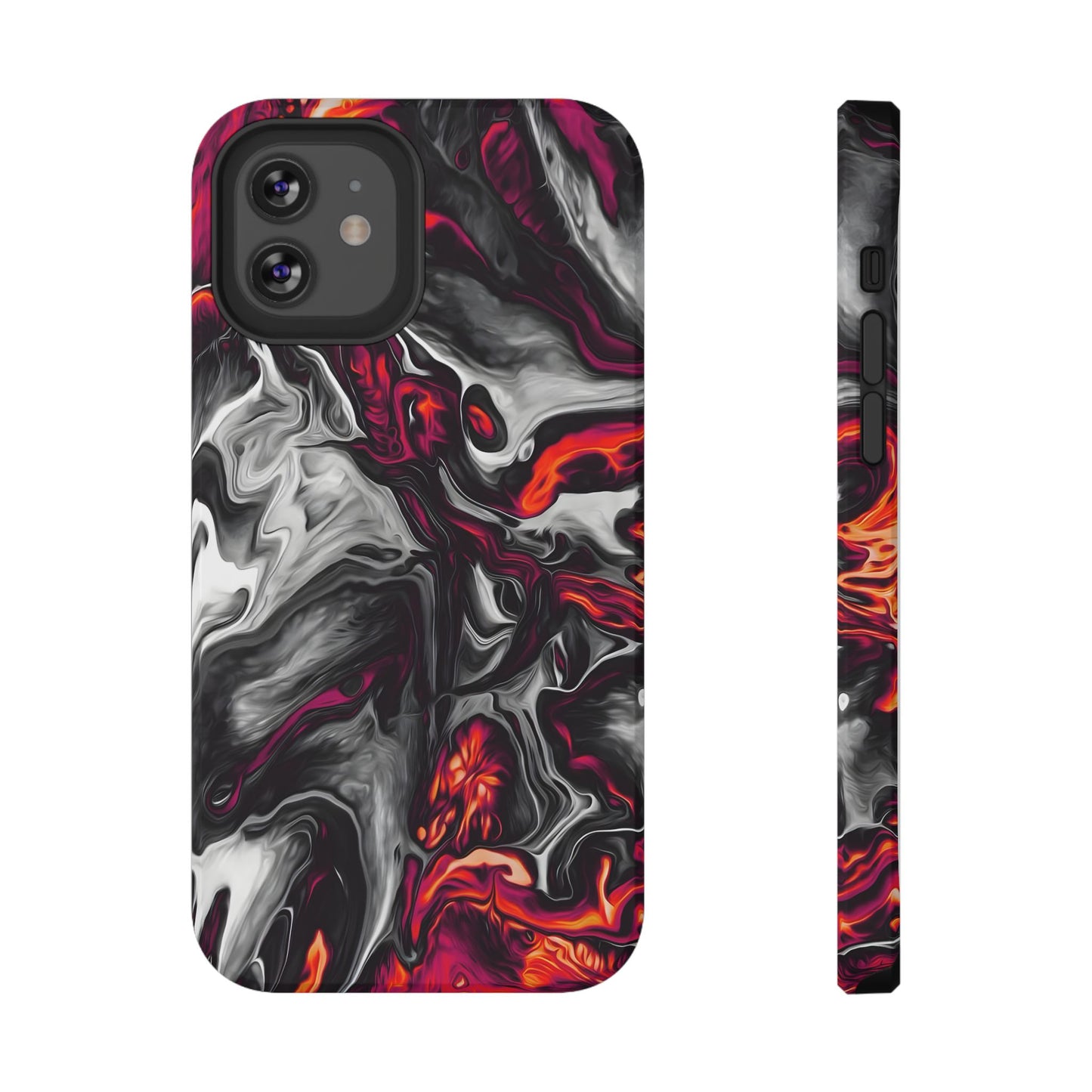 Dark Marble Swirl Phone Case – MagSafe Compatible for iPhone & Samsung Galaxy