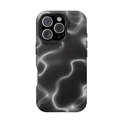 Electric Black Glow Phone Case – MagSafe Compatible for iPhone & Samsung Galaxy