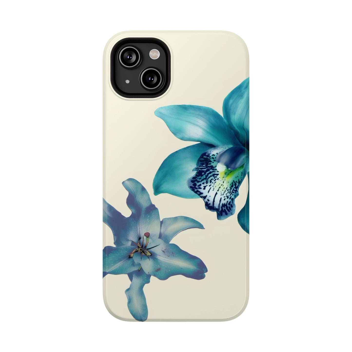 Blue Orchid Floral Phone Case – MagSafe Compatible for iPhone & Samsung Galaxy