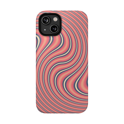 Hypnotic Wave Optical Illusion Phone Case – MagSafe Compatible for iPhone & Samsung Galaxy