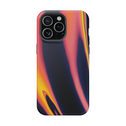 Neon Sunset Flame Phone Case – MagSafe Compatible for iPhone & Samsung Galaxy