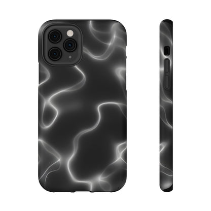 Electric Black Glow Phone Case – MagSafe Compatible for iPhone & Samsung Galaxy