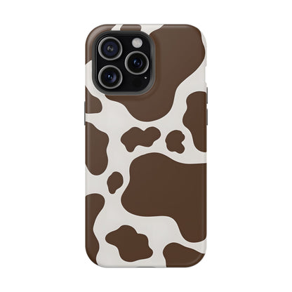 Brown Cow Print Phone Case – MagSafe Compatible for iPhone & Samsung Galaxy