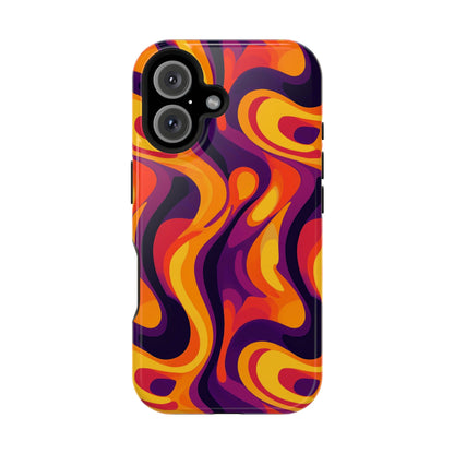 Vibrant Abstract Swirl iPhone Case – iPhone 11-16 - Premium Protection- MagSafe Compatible