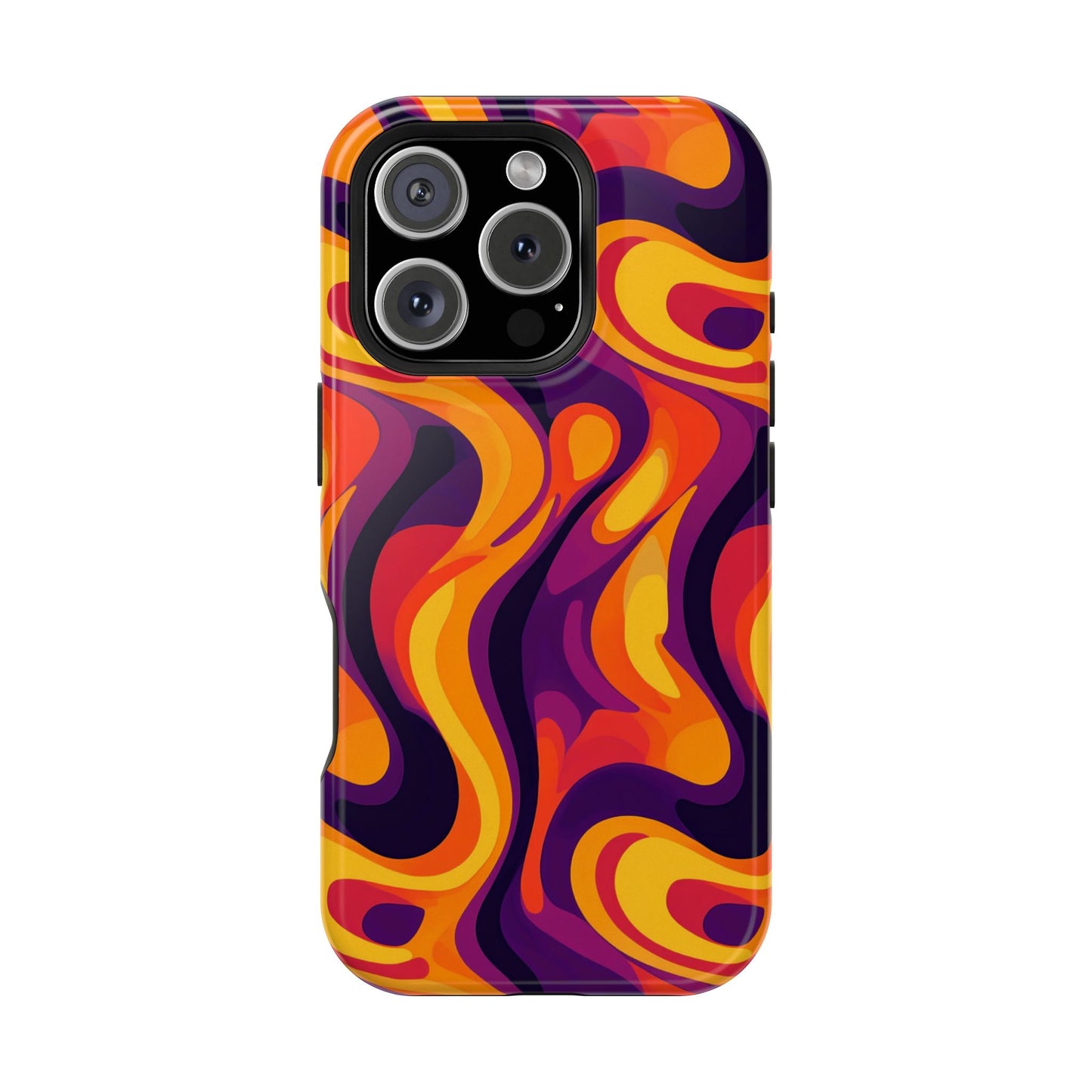 Vibrant Abstract Swirl iPhone Case – iPhone 11-16 - Premium Protection- MagSafe Compatible