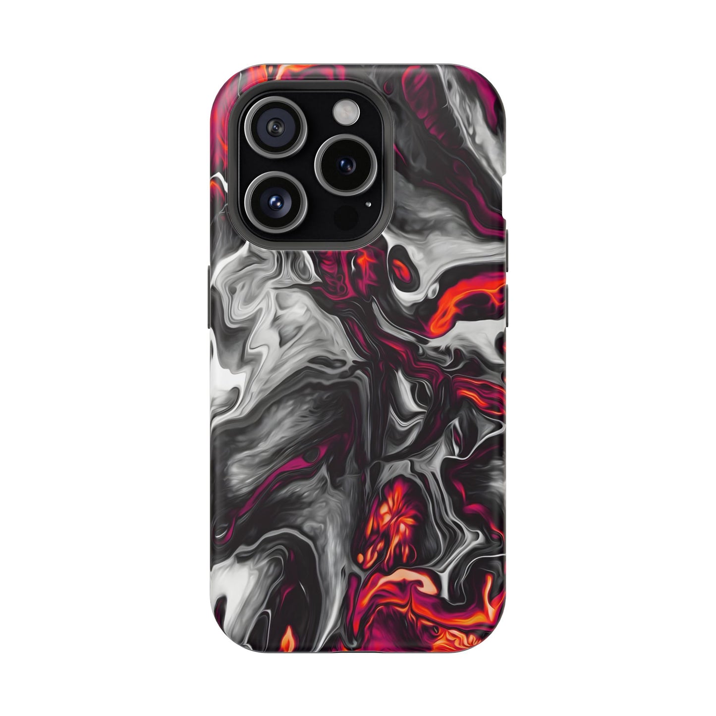 Dark Marble Swirl Phone Case – MagSafe Compatible for iPhone & Samsung Galaxy