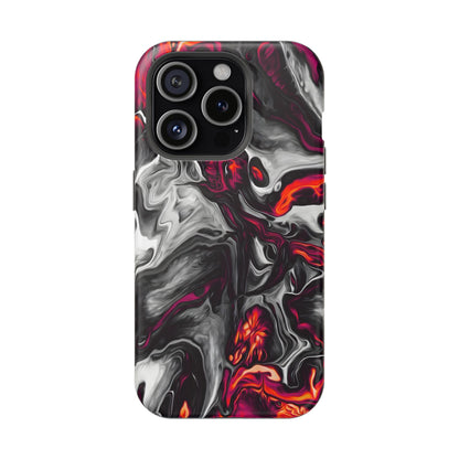 Dark Marble Swirl Phone Case – MagSafe Compatible for iPhone & Samsung Galaxy