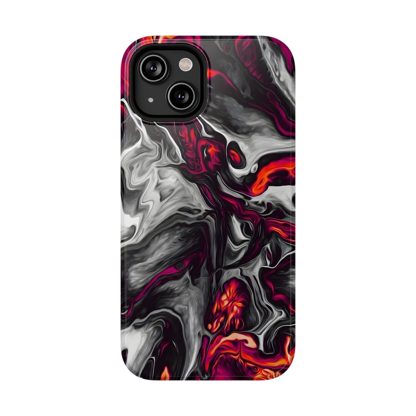 Dark Marble Swirl Phone Case – MagSafe Compatible for iPhone & Samsung Galaxy