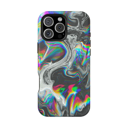 Holographic Swirl Phone Case – MagSafe Compatible for iPhone & Samsung Galaxy