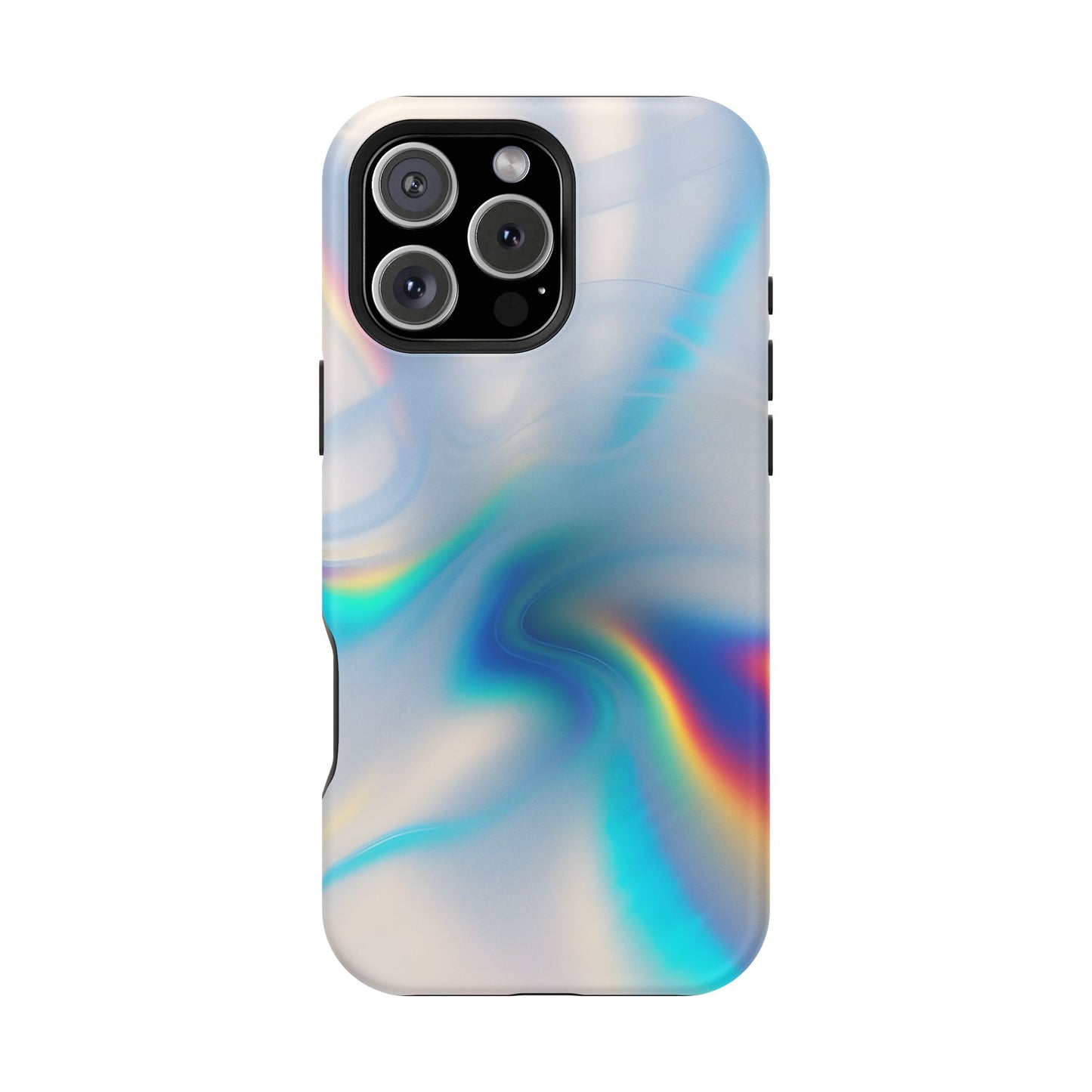 Iridescent Swirl Phone Case – MagSafe Compatible for iPhone & Samsung Galaxy