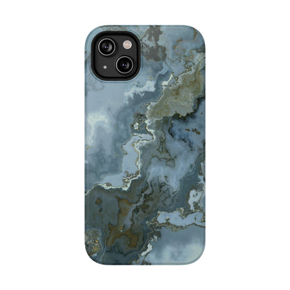Oceanic Agate Marble Phone Case – MagSafe Compatible for iPhone & Samsung Galaxy
