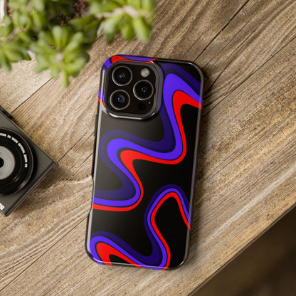 Psychedelic Wave Phone Case – MagSafe Compatible for iPhone & Samsung Galaxy