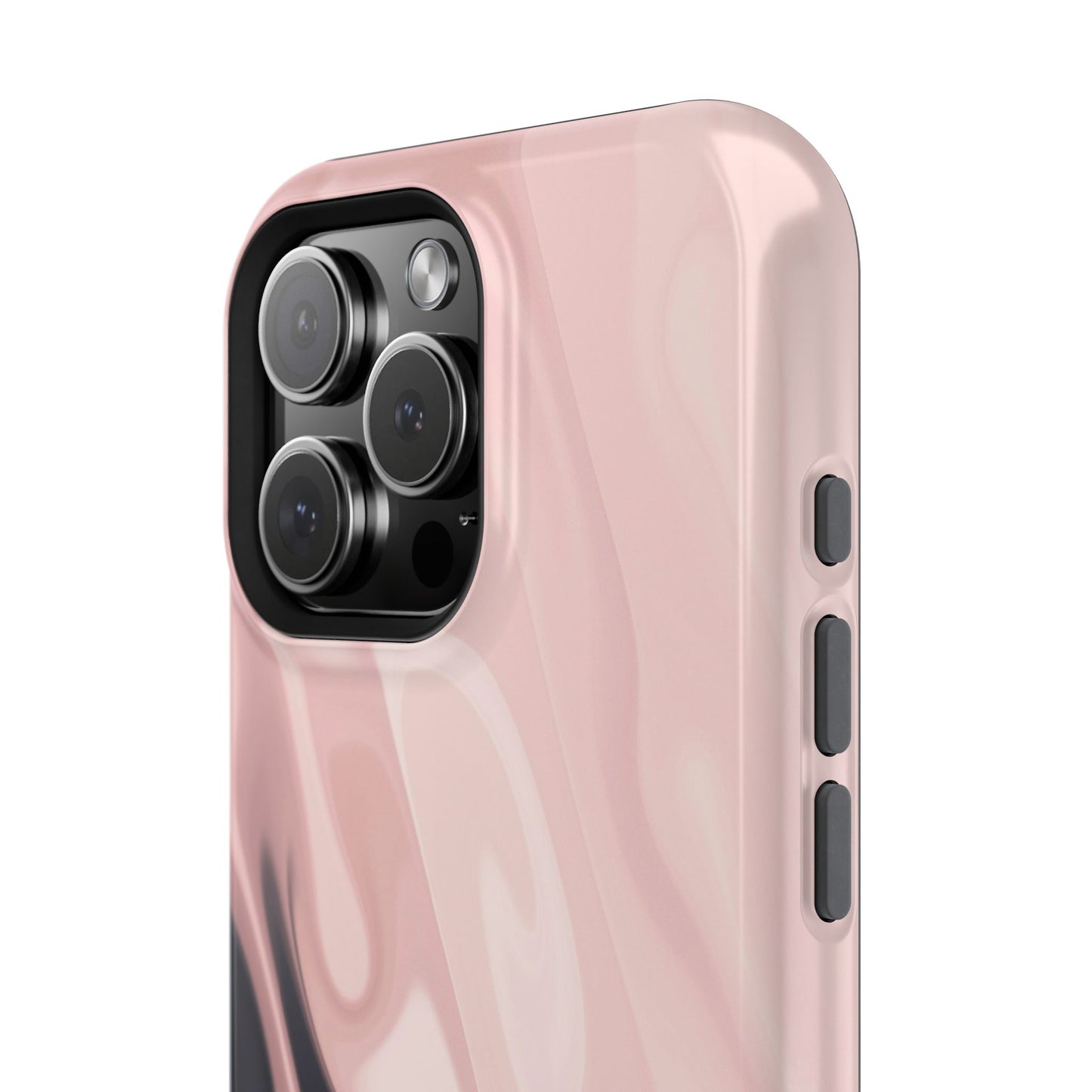 Blush Noir Ink Flow Phone Case – MagSafe Compatible for iPhone & Samsung Galaxy