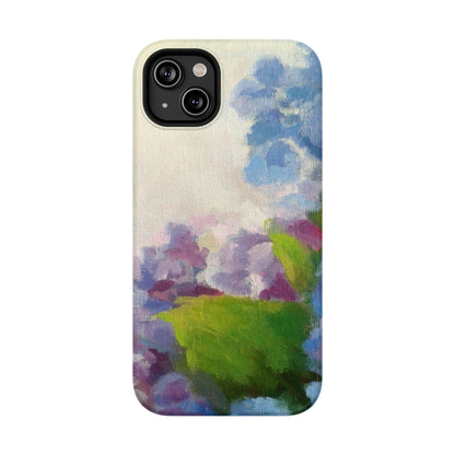 Hydrangea Dream Phone Case – Artistic Floral Design, MagSafe Compatible for iPhone & Samsung Galaxy