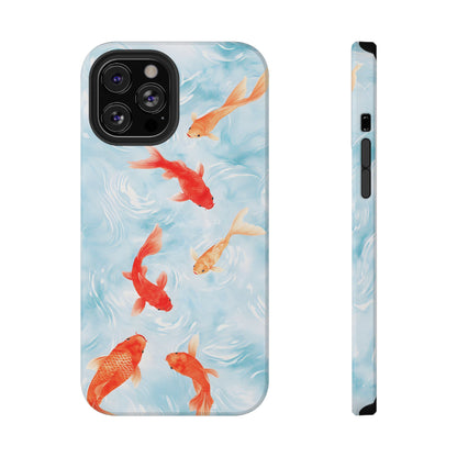 Koi Fish Pond Phone Case – MagSafe Compatible for iPhone & Samsung Galaxy