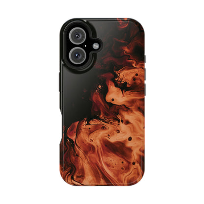 Molten Lava Abstract Art Phone Case – MagSafe Compatible for iPhone & Samsung Galaxy