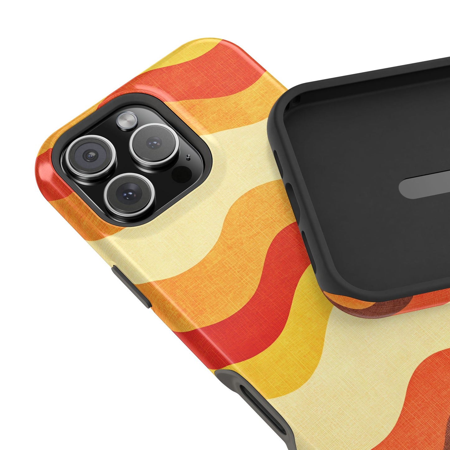 Retro Sunset Waves Phone Case – MagSafe Compatible for iPhone & Samsung Galaxy