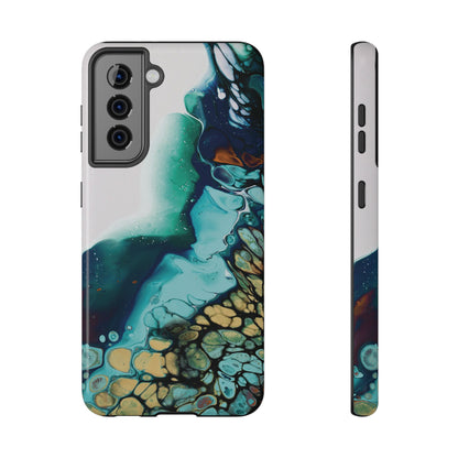 Ocean Reef Abstract Flow Phone Case – MagSafe Compatible for iPhone & Samsung Galaxy