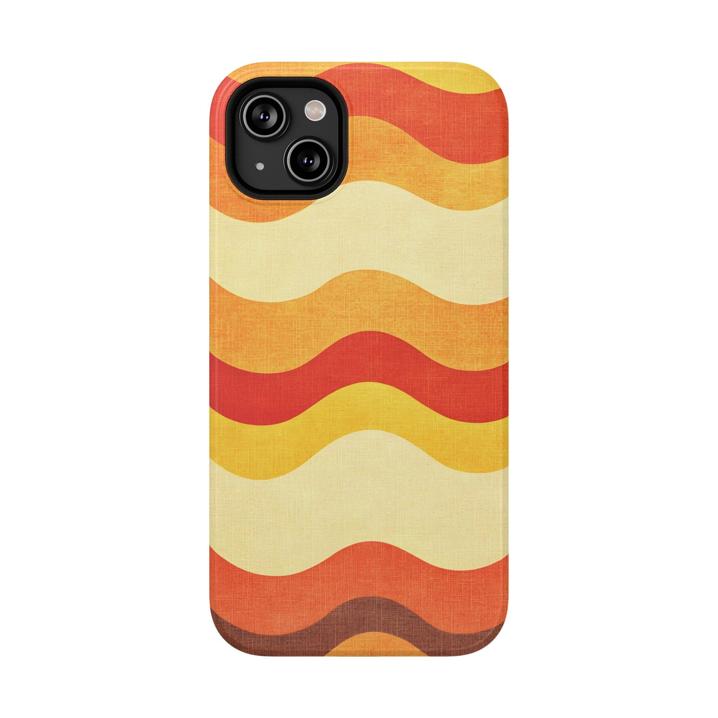 Retro Sunset Waves Phone Case – MagSafe Compatible for iPhone & Samsung Galaxy