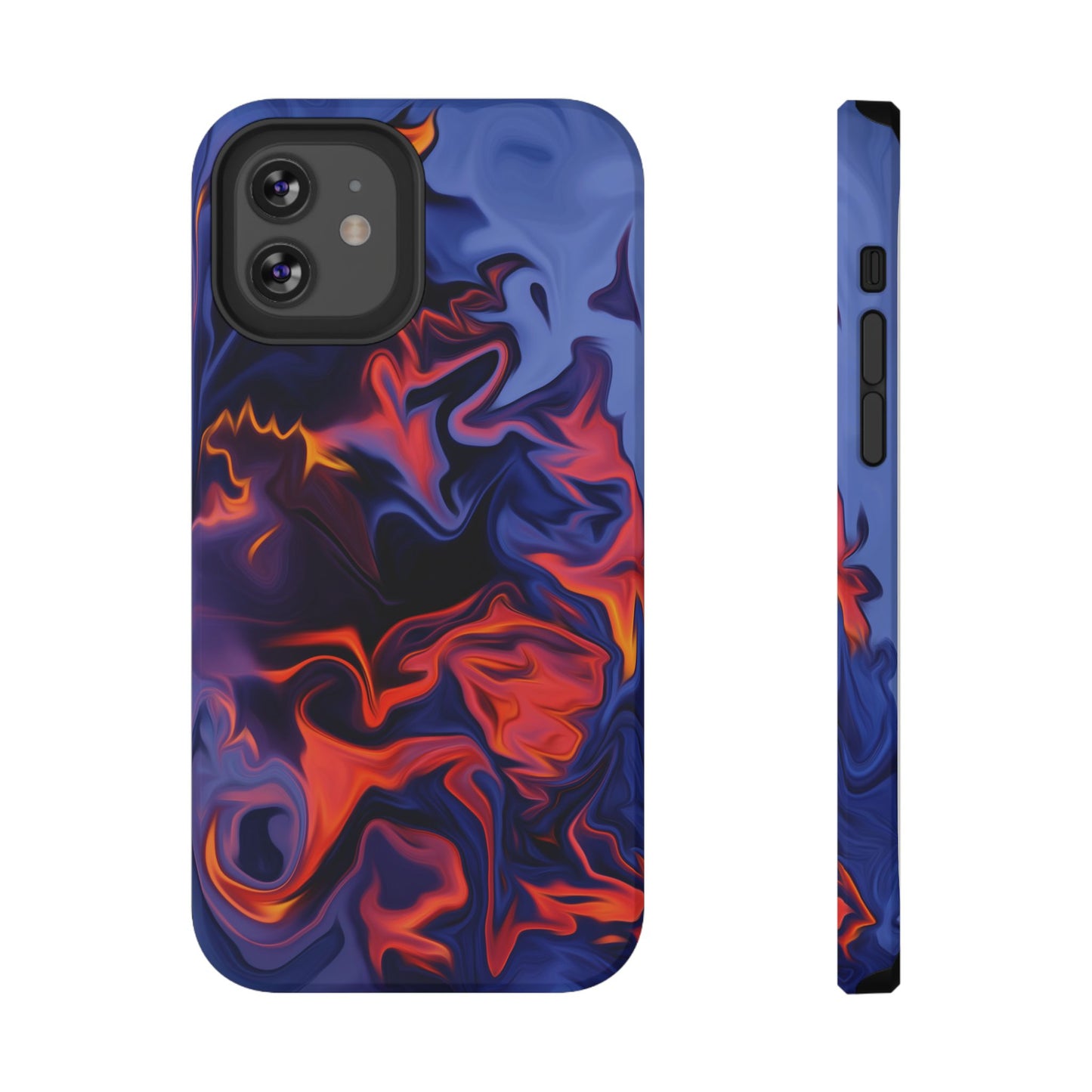 Fiery Swirl Abstract Phone Case – MagSafe Compatible for iPhone & Samsung Galaxy