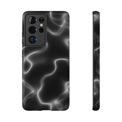 Electric Black Glow Phone Case – MagSafe Compatible for iPhone & Samsung Galaxy
