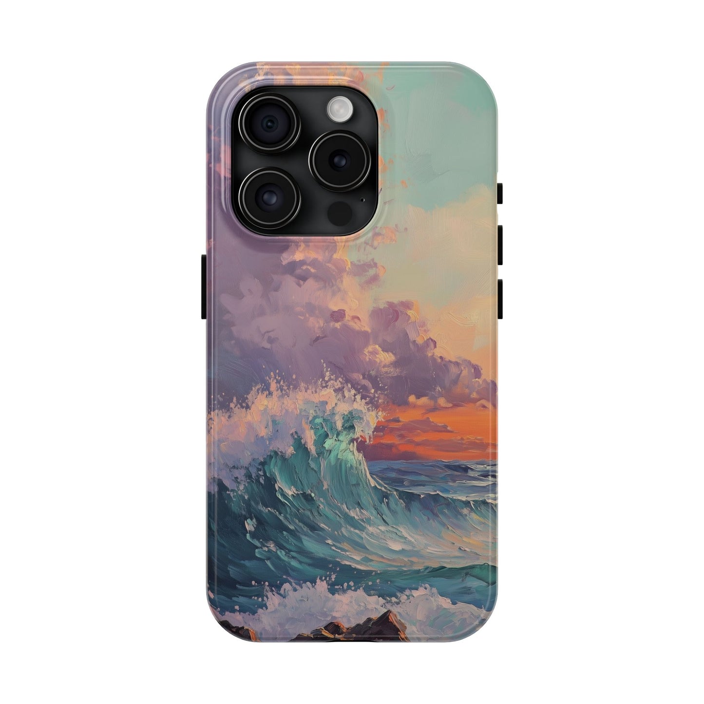 Painterly Waves Tough Phone Case - iPhone 15-11 All Sizes