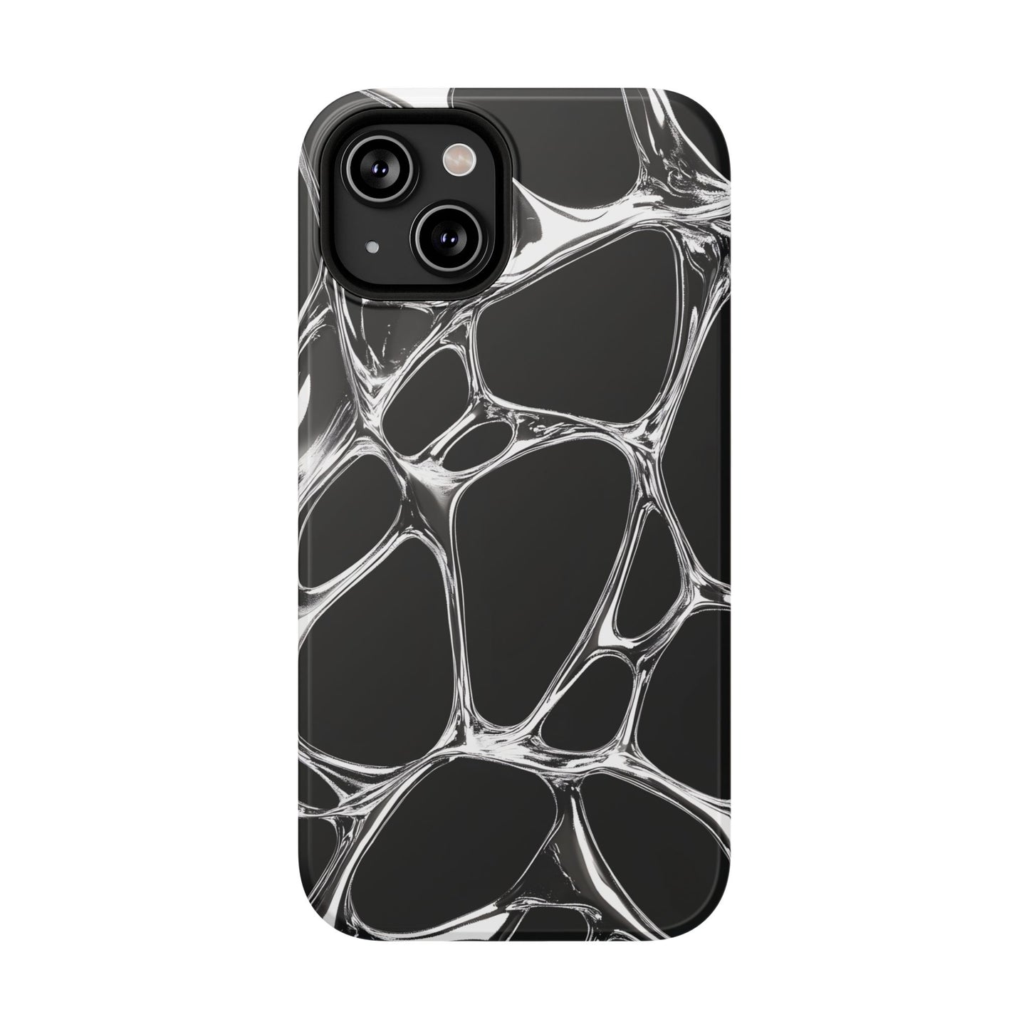 Liquid Metal Abstract Phone Case – MagSafe Compatible for iPhone & Samsung Galaxy